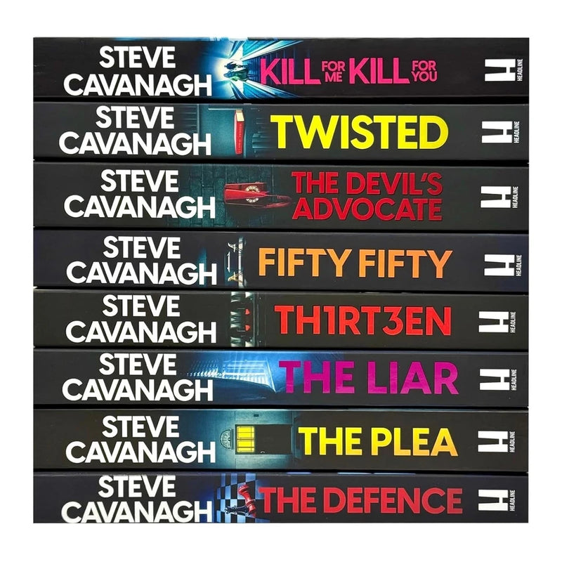 Eddie Flynn Series 10 Books Collection Set By Steve Cavanagh (Twisted, Thirteen, The Defence, The Plea, The Liar, Fifty-Fifty, The Devil's Advocate, The Accomplice, Witness 8 & Kill For Me Kill For You) - The Book Bundle