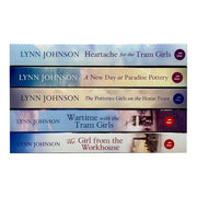 Potteries Girls 5 Books Collection Set by Lynn Johnson(The Girl from the Workhouse ,Wartime with the Tram Girls ,The Potteries Girls on the Home Front, A New Day at Paradise Pottery & Heartache For The Tram Girls) - The Book Bundle