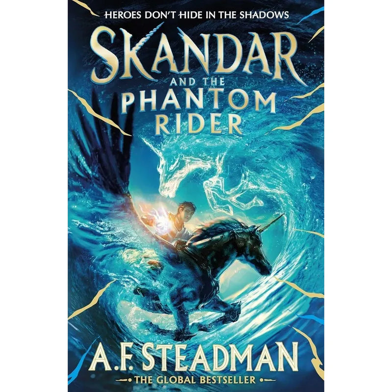 Skandar Series 4 Books Collection Set by A. F.Steadman(Secret Element,Chaos Trials,Phantom Rider & Unicorn Thief) - The Book Bundle
