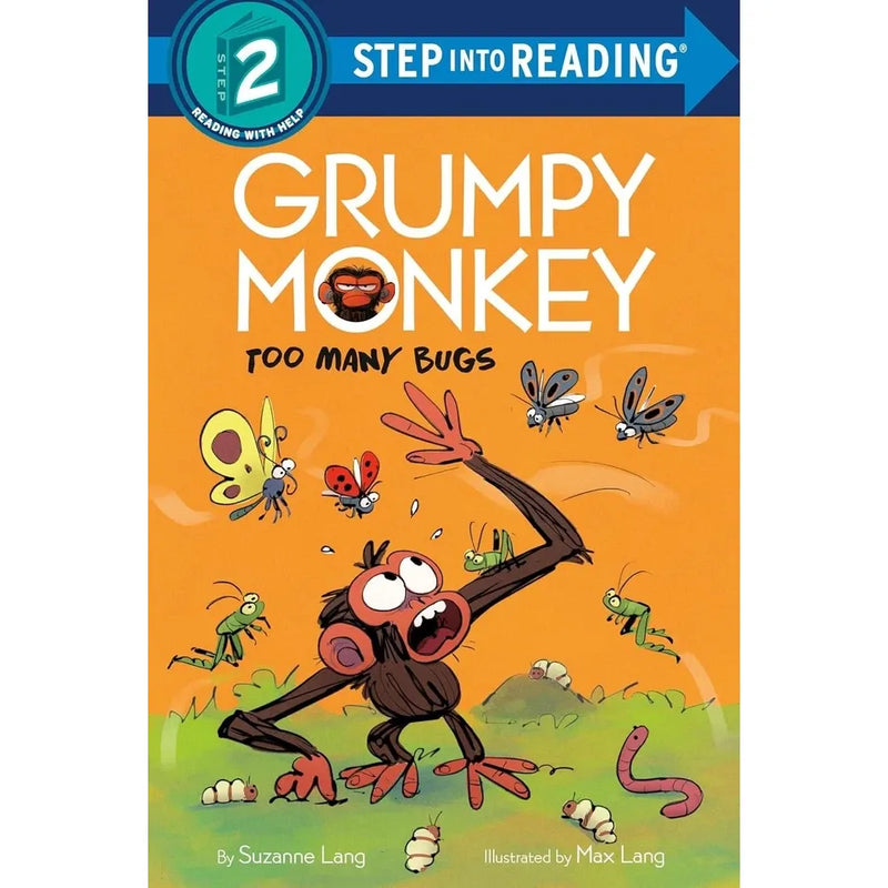 Grumpy Monkey Step Into Reading Series By Suzanne Lang 4 Books Collection Set(Grumpy Monkey Get Your Grumps Out, Grumpy Monkey Ready, Set, Bananas!, Grumpy Monkey The Egg-Sitter  & Grumpy Monkey Too Many Bugs) - The Book Bundle