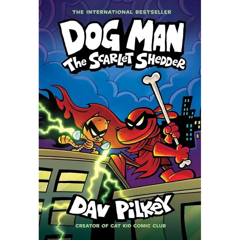 Dog Man Series by Dav Pilkey 2 Books Collection Set Scarlet Shedder Books(11-12) - The Book Bundle