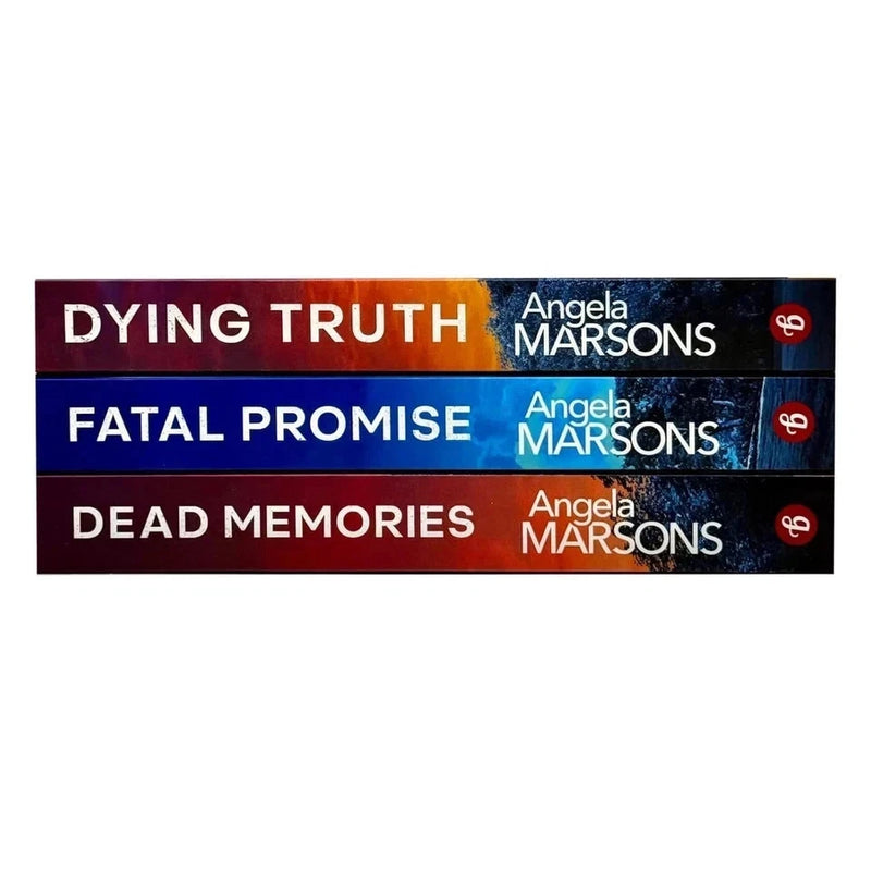 Three paperback books from the Detective Kim Stone series by Angela Marsons, featuring dark covers and crime fiction themes.