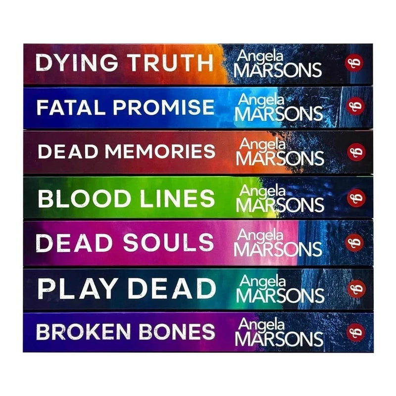 Seven paperback detective novels from Angela Marsons' Kim Stone series, fiction crime books by Bookouture Ltd.