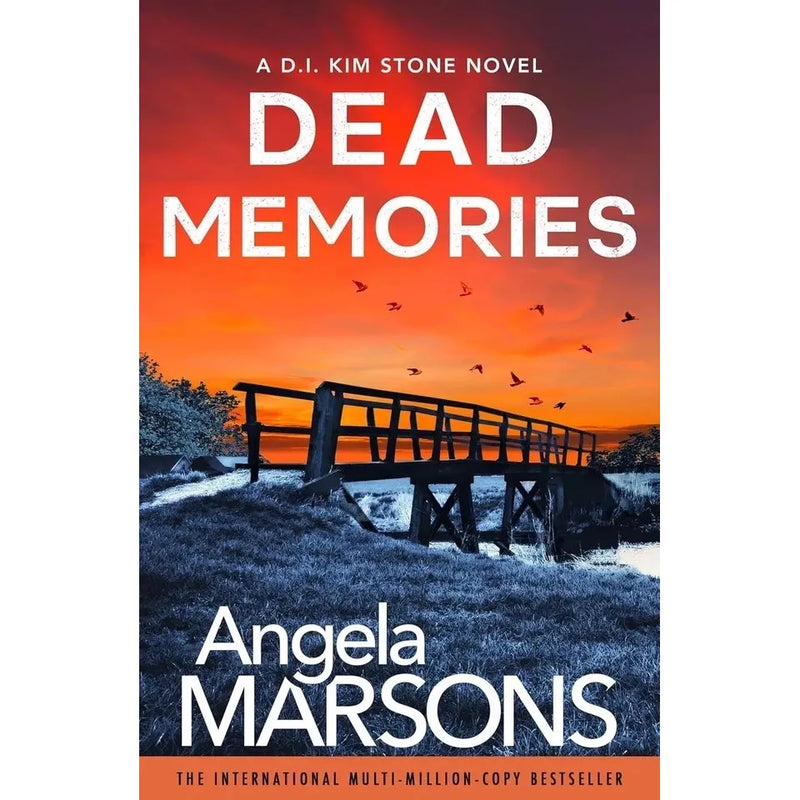 Seven paperback books from the Detective Kim Stone Series by Angela Marsons, fiction crime novels in a collection set.
