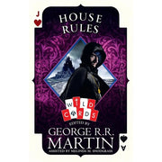 Five paperback books from the Wild Cards series by George R.R. Martin, published by HarperVoyager, featuring colorful cover art.