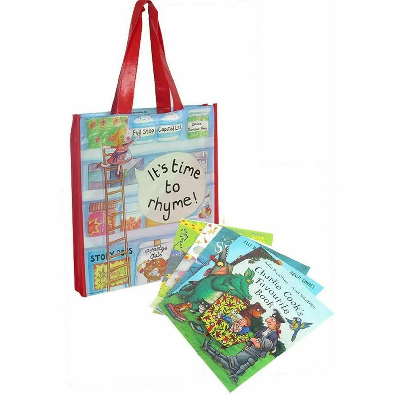 Set of 10 children's storybooks from Macmillan, illustrated bedtime tales for ages 3 to 7, in paperback format.