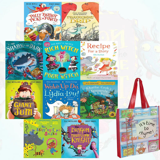 Set of 10 Macmillan Children's Books with illustrated bedtime stories for kids aged 3 to 7, featuring colorful paperback covers.