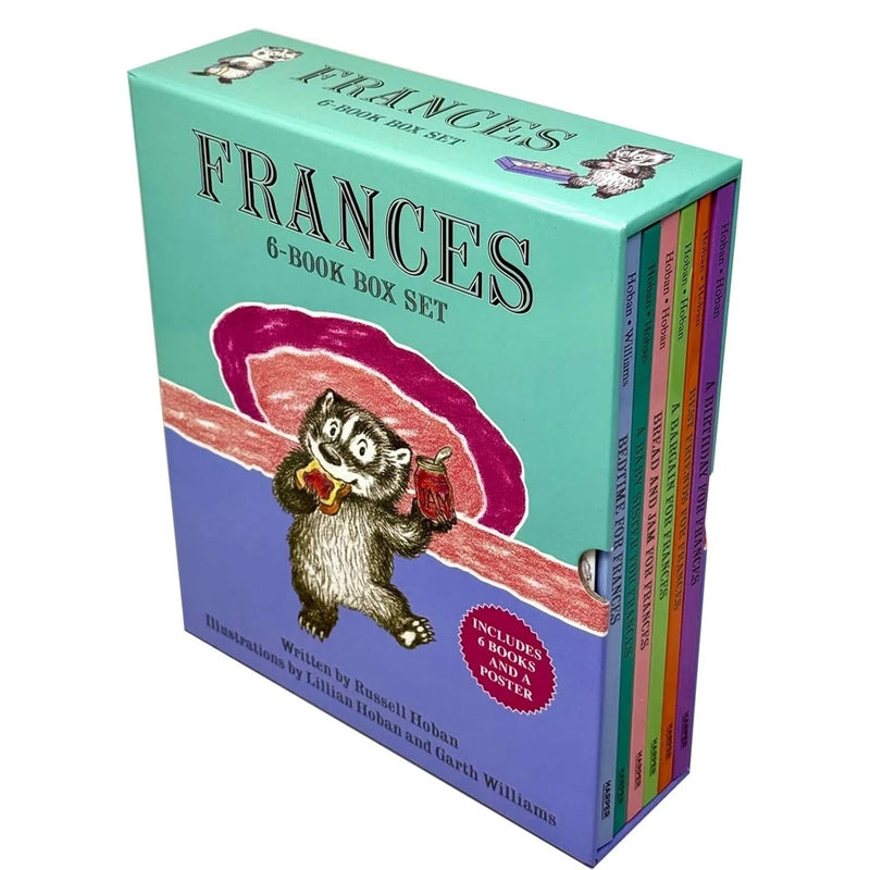 Six paperback books from the Frances Collection by Russell Hoban, suitable for ages 3 to 7, shown in a box set.