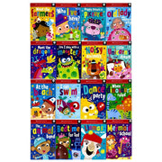 Scholastic Early Readers Year 1 set with 16 beginner books for ages 5-7, featuring simple stories for young readers.