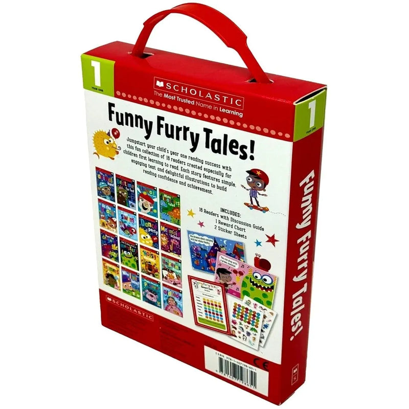 Scholastic Early Readers Year 1 16-book collection set for ages 5–7, featuring beginner-friendly stories for young readers.