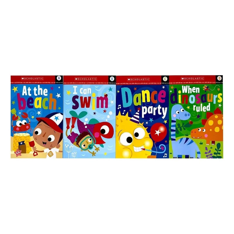 Scholastic Early Readers Year 1 16-book collection set for ages 5–7, featuring simple stories for beginner readers.