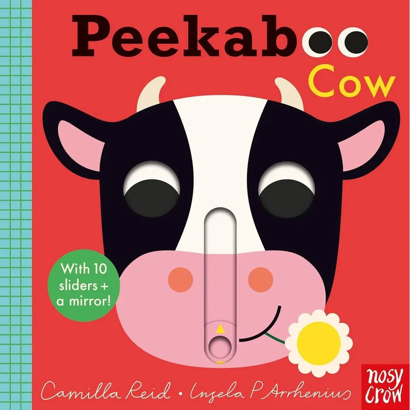 Set of four Peekaboo Series board books for ages 0-2 by Camilla Reid, featuring colorful illustrations for early childhood reading.