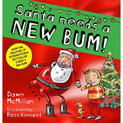 Two paperback books from the New Bum Series 2 Fiction collection by Dawn McMillan, published by Scholastic, featuring colorful covers.