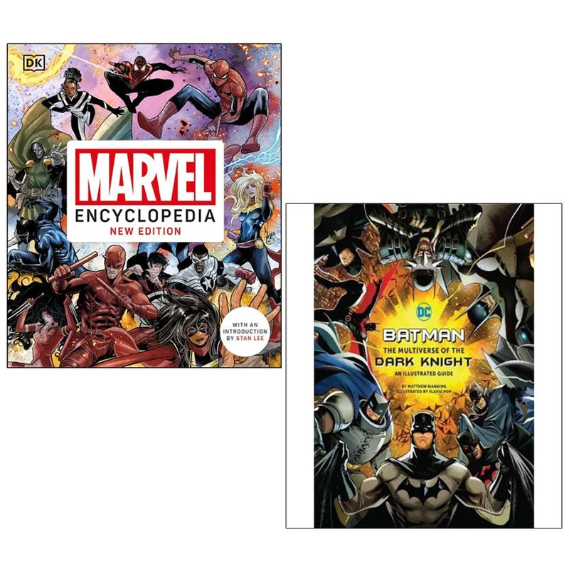 Batman: The Multiverse Of The Dark Knight, Marvel Encyclopedia New Edition 2-Book Set - Fiction - Hardback