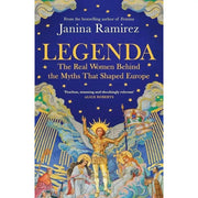 Set of three nonfiction books by Janina Ramirez, including Legenda, Femina, and The Private Lives of the Saints, in mixed formats.