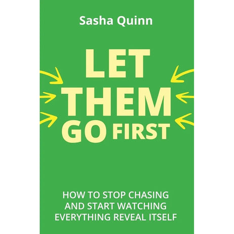 Collection of two paperback non-fiction books, "Letting Go" and "Let Them Go," by David R. Hawkins MD PhD and Sasha Quinn.