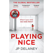 Four JP Delaney fiction paperback books including The Girl Before, Believe Me, and The Perfect Wife in a collection set.