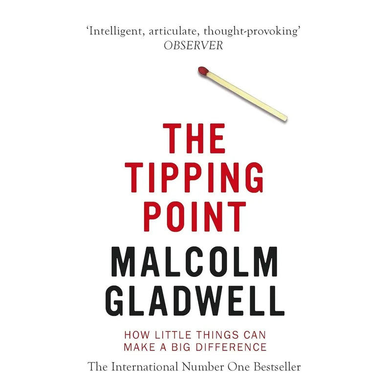 Four hardcover books by Malcolm Gladwell, including Talking to Strangers and The Tipping Point, from Little Brown and Company.