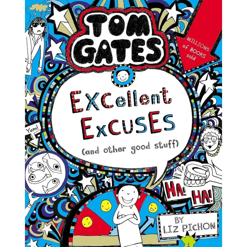 Tom Gates 2-books collection set by Liz Pichon, paperback fiction for ages 9-12, featuring colorful cover art.