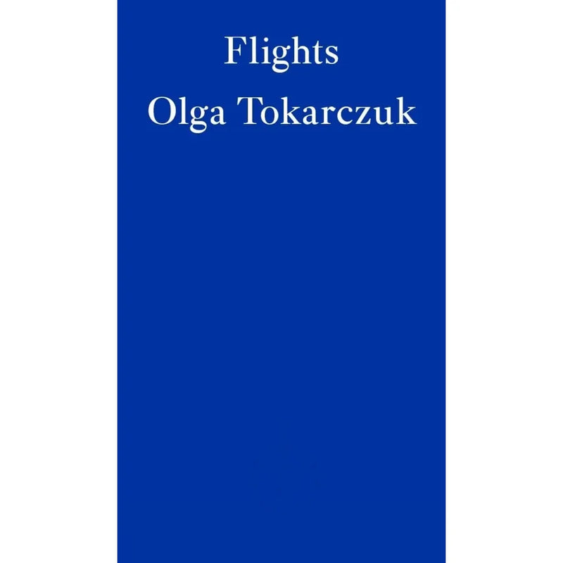 Six paperback fiction books including Drive Your Plow Over the Bones of the Dead from Fitzcarraldo Editions, featuring works by Tokarczuk and others.