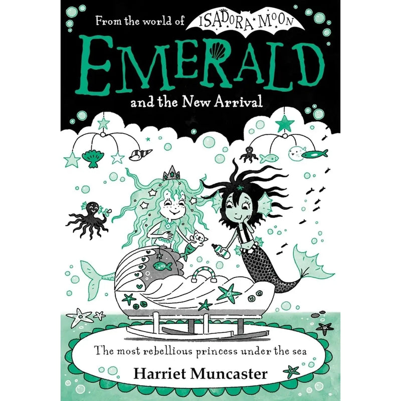 Isadora Moon Emerald Series 7 books collection by Harriet Muncaster, paperback set featuring colorful fantasy illustrations.