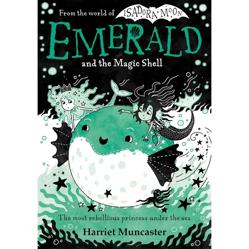 Isadora Moon Emerald Series 7 books collection by Harriet Muncaster, paperback fiction set with colorful covers and illustrations
