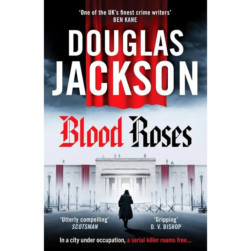 Three paperback books from Douglas Jackson's Warsaw Quartet Series collection, featuring historical fiction set in WWII.