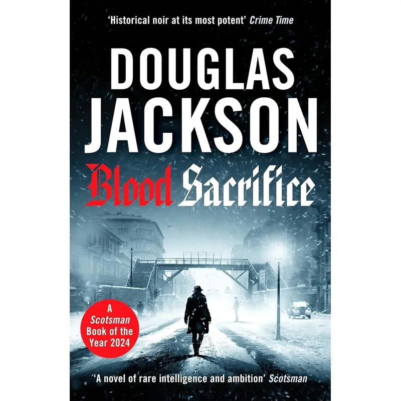 Three paperback books from Douglas Jackson's Warsaw Quartet Series collection, featuring historical fiction by Canelo UK Ltd.