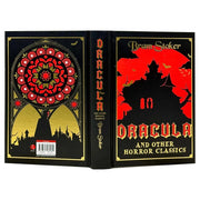 Hardcover of Dracula and Other Horror Stories sprayed edition by Bram Stoker, featuring dark cover art and classic horror imagery.