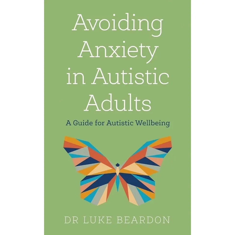 Two paperback books by Luke Beardon on avoiding anxiety and autism in adults, featuring cover images and titles.