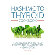 Hashimoto Thyroid Cookbook set featuring Sattvik recipes by Izabella Wentz, Dr. Hansaji Yogendra, and Pary Baban in mixed format.