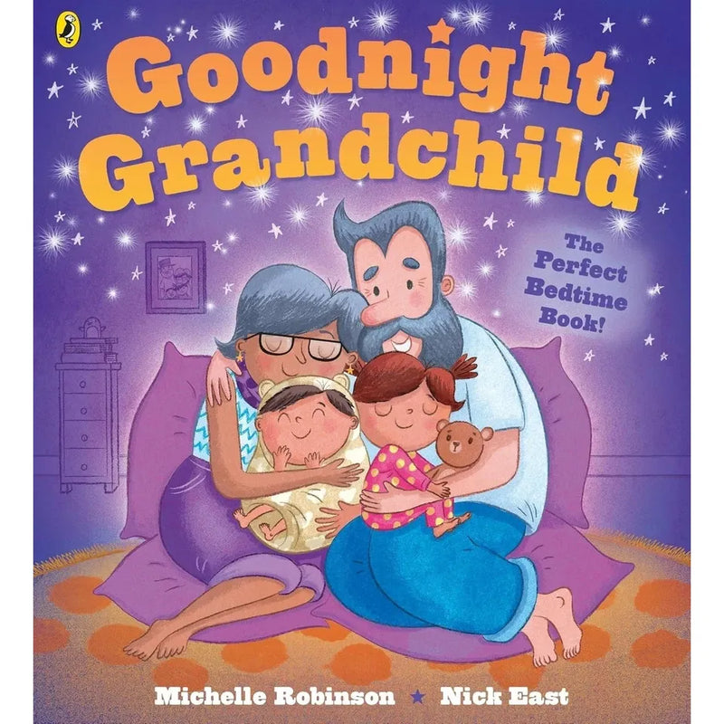 Six paperback books from the Goodnight Collection by Michelle Robinson and Nick East, featuring colorful fiction covers.