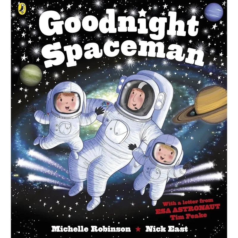 Six paperback fiction books from the Goodnight Collection by Michelle Robinson and Nick East, featuring colorful cover art.