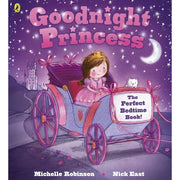 Six paperback books from the Goodnight Collection by Michelle Robinson and Nick East, featuring colorful illustrations and engaging stories.