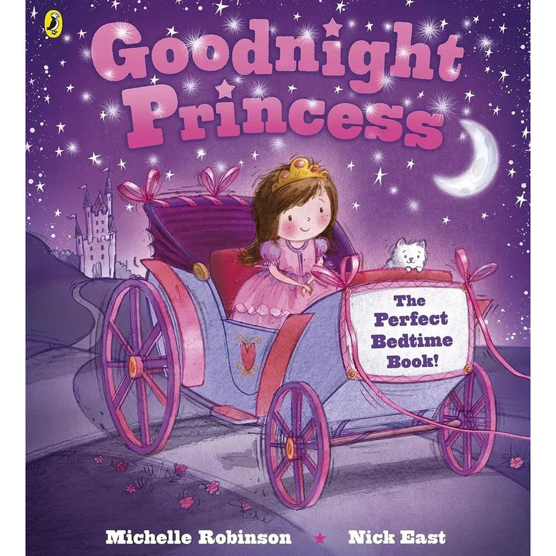 Six paperback books from the Goodnight Collection by Michelle Robinson and Nick East, featuring colorful illustrations and engaging stories.
