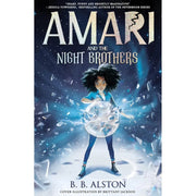 Set of four Amari and the Night Brothers fiction books by BB Alston, featuring colorful cover art and diverse characters.