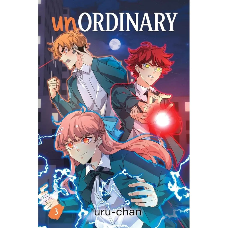 Image of four paperback UnOrdinary books by Uru-Chan, featuring colorful covers and illustrations from the fiction collection.