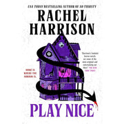 Three paperback books from the Cackle, So Thirsty, Play Nice collection by Rachel Harrison, published by Titan Books.