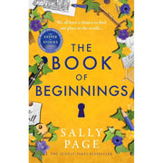 Four paperback books from Sally Page's collection, including The Keeper of Stories and The Book of Beginnings, fiction series.