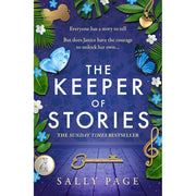Sally Page Collection of 4 fiction paperback books including The Keeper of Stories and The Book of Beginnings, featuring colorful covers.