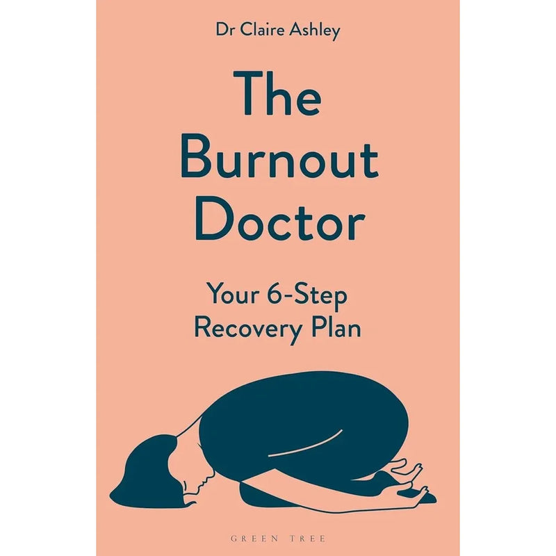 Paperback collection of The Burnout Doctor & Burnout 2 books by Dr. Claire Ashley, featuring yellow and green cover designs.