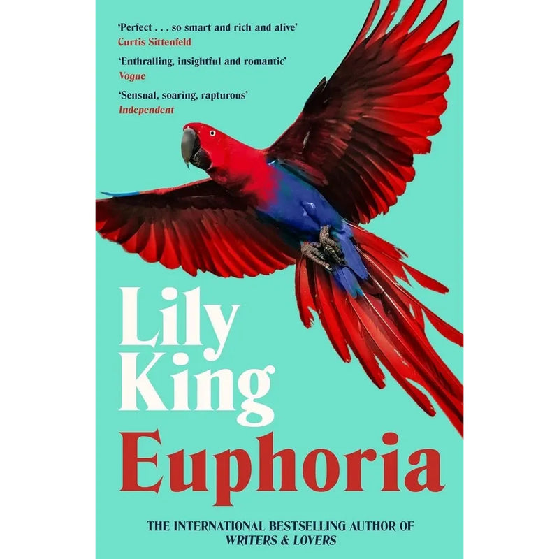 Collection of three Lily King fiction books, including Heart The Lover, Euphoria, and Writers & Lovers, in mixed formats.
