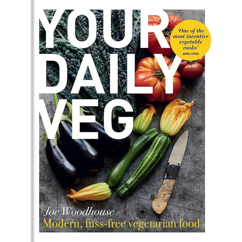 Collection of three plant-based cookbook books by Joe Woodhouse, Robin Robertson, Jenn Sebestyen, Kelli Foster, and Joni Marie Newman.