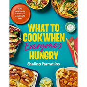 Collection of three cookbooks by Shelina Permalloo, Christina Shoemaker, and Iota, featuring healthy one-pot meals and quick recipes.
