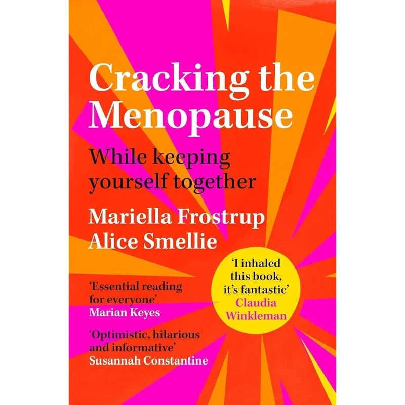 Set of five menopause books by Dr. Naomi Potter, Davina McCall, Alice Smellie, Mariella Frostrup, and others, cover menopause health and brain.