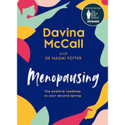 Set of five menopause books by Dr. Naomi Potter, Davina McCall, and others, featuring titles on menopause, brain, and health.