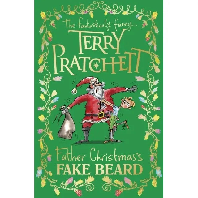Four Terry Pratchett fantasy books, including Dragons at Crumbling Castle and The Witch's Vacuum Cleaner, paperback collection by Corgi Ltd.