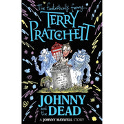 Three paperback books from the Johnny Maxwell Trilogy by Terry Pratchett, featuring colorful covers and book titles.