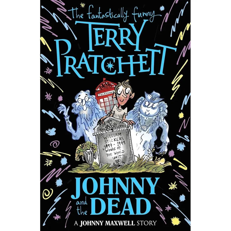 Three paperback books from the Johnny Maxwell Trilogy by Terry Pratchett, featuring colorful covers and book titles.