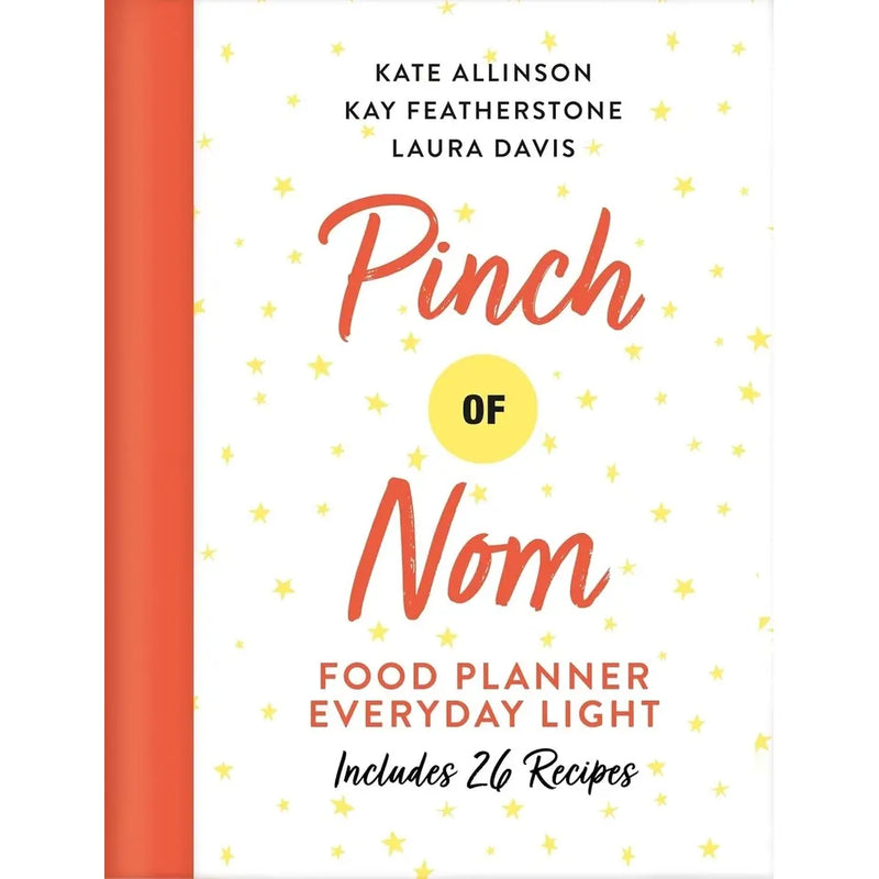 Bored of Lunch Pinch of Nom Food Planner 2020 four-book set, featuring colorful covers and food planning pages, by Nathan Anthony and Kate Allinson.